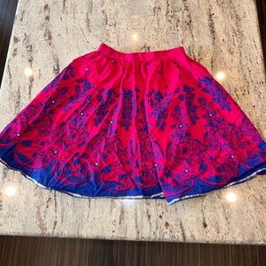 New w tags Girls size 4 red and blue skirt